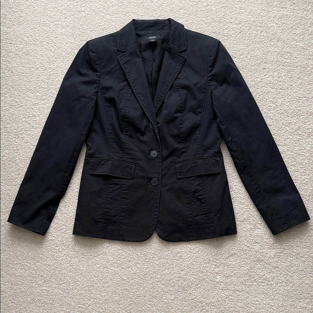 Alfani Elegant Cotton Black Fully Lined Women's Blazer